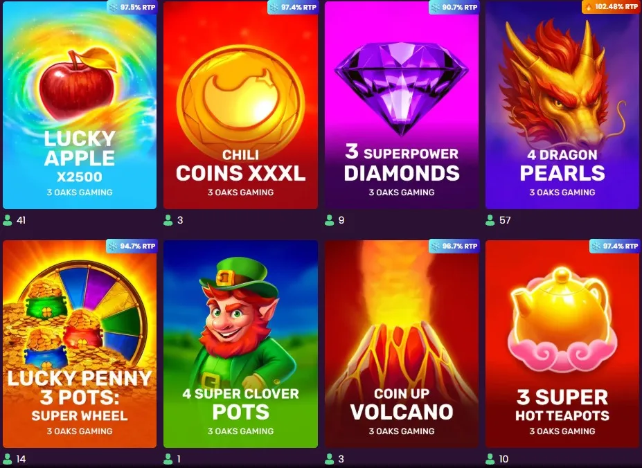 Izbor igralniških iger Bizzo Casino za mobilne naprave